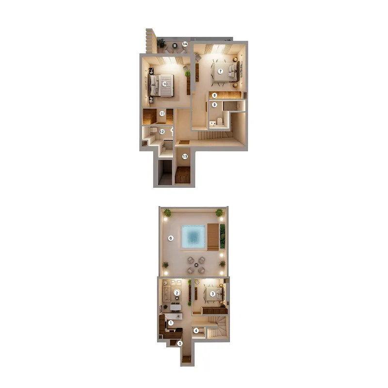 AYS Developers Q Gardens Loft 3BR floor plan