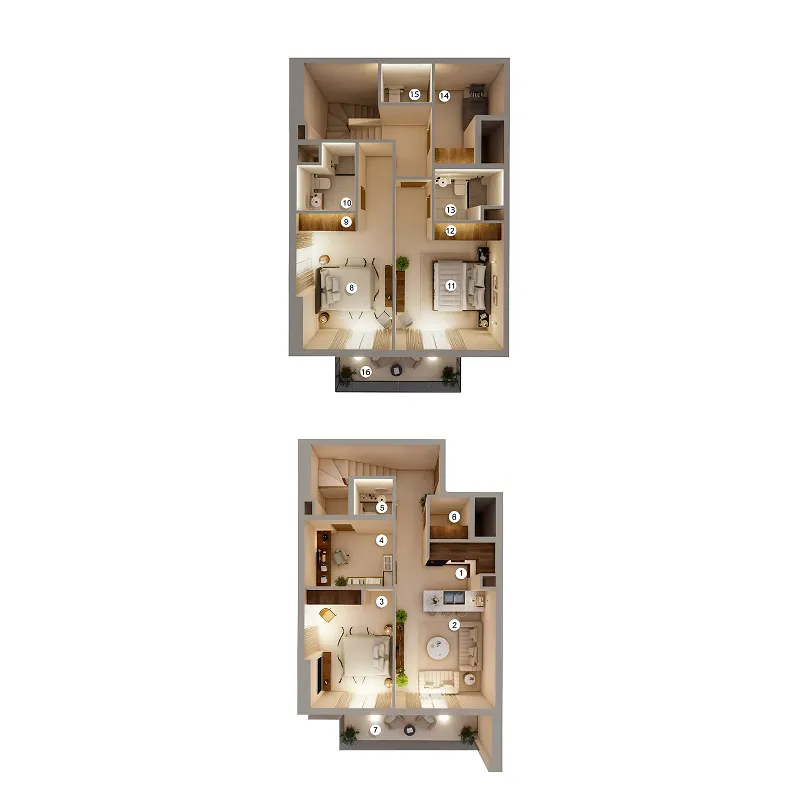 AYS Developers Q Gardens Loft 3BR floor plan