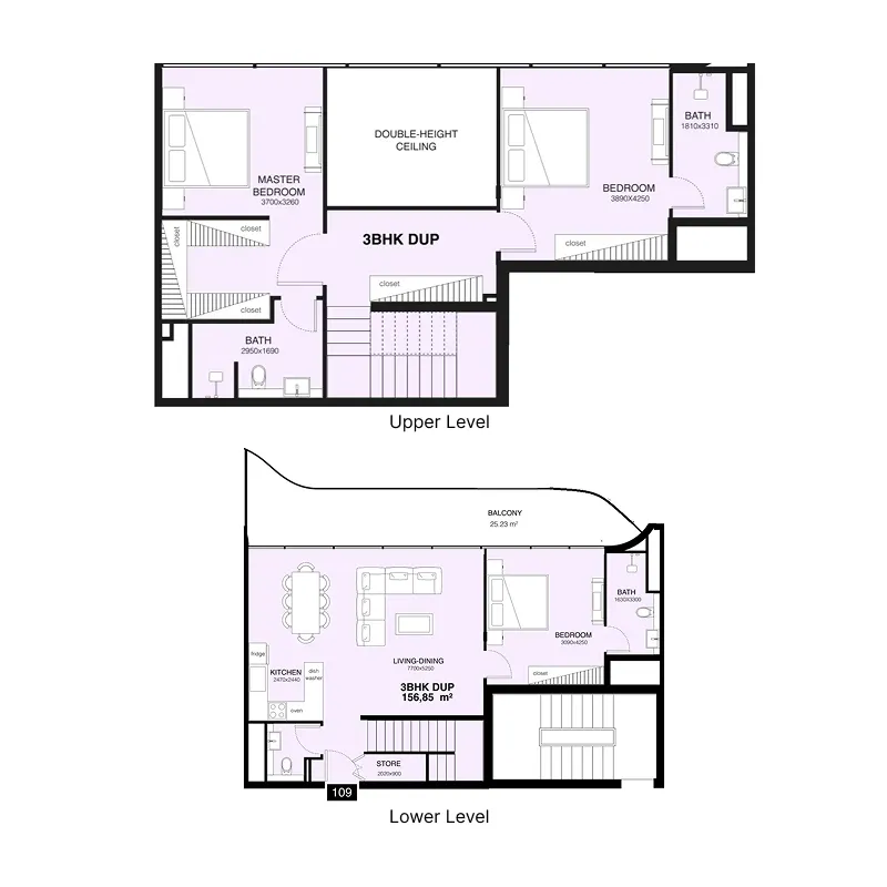 Mr. Eight Development Villa Del Gavi 3BR floor plan