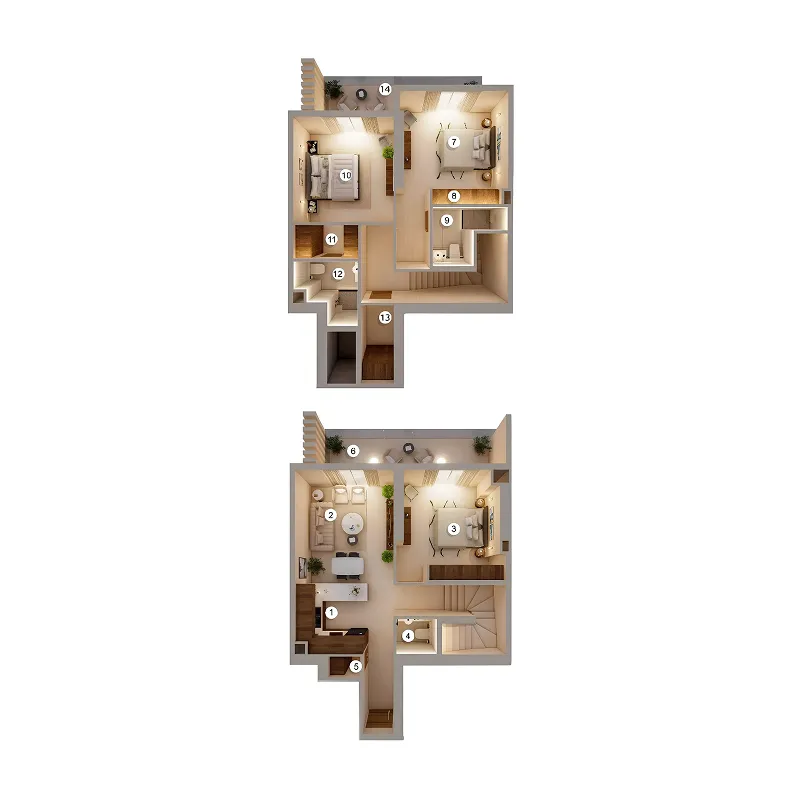 AYS Developers Q Gardens Loft 3BR floor plan