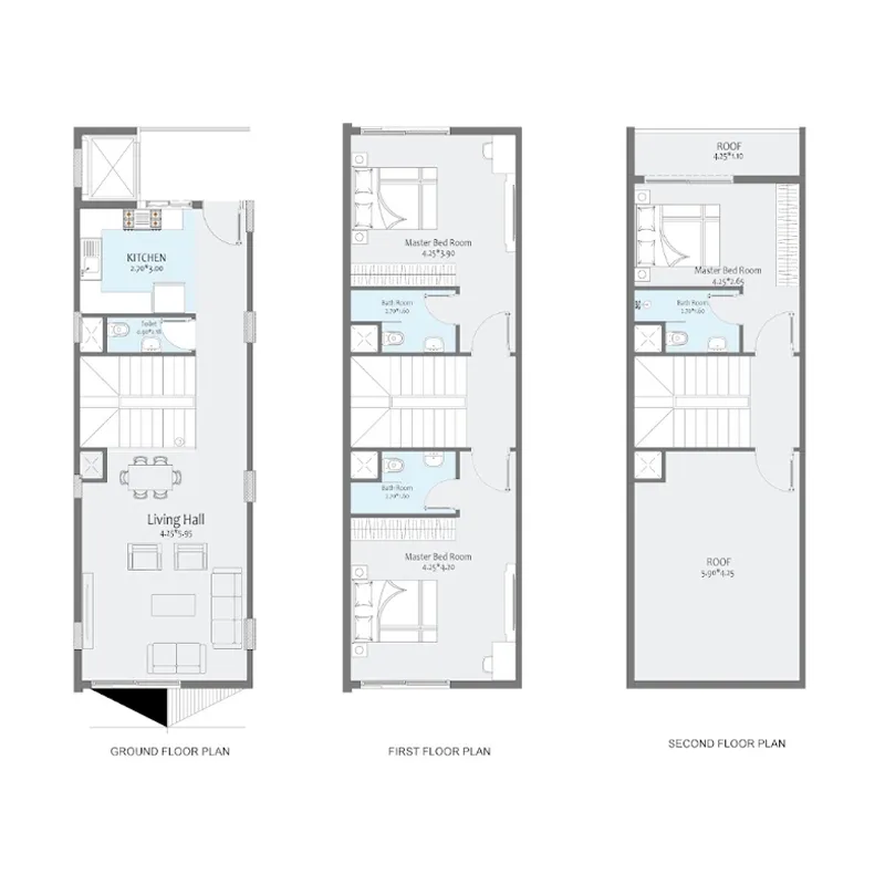 Najd Seven — 3 Bedrooms floor plan