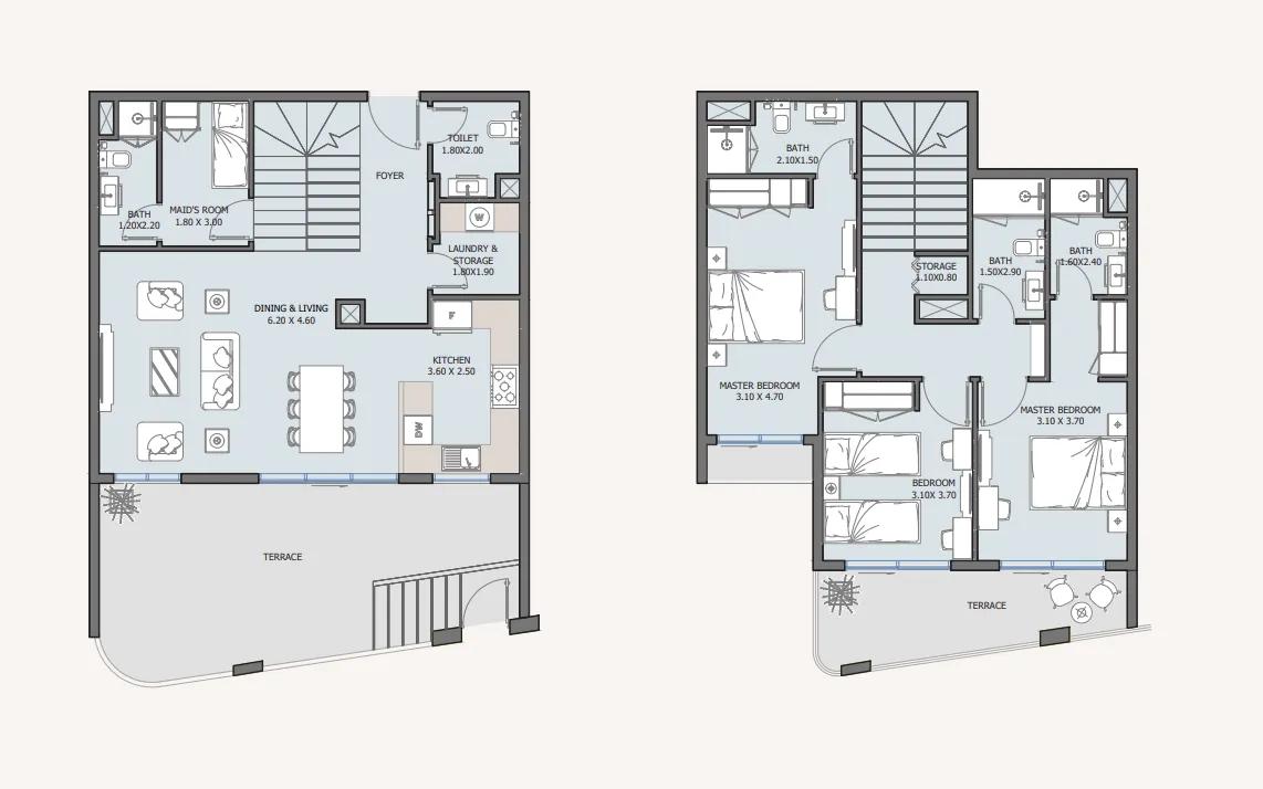 3 bed