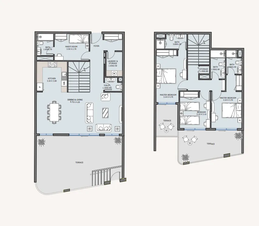 3 bed