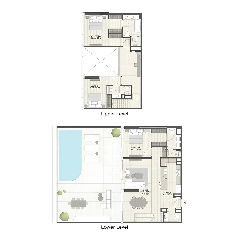 LIV Oceanside — 3 Bedrooms floor plan