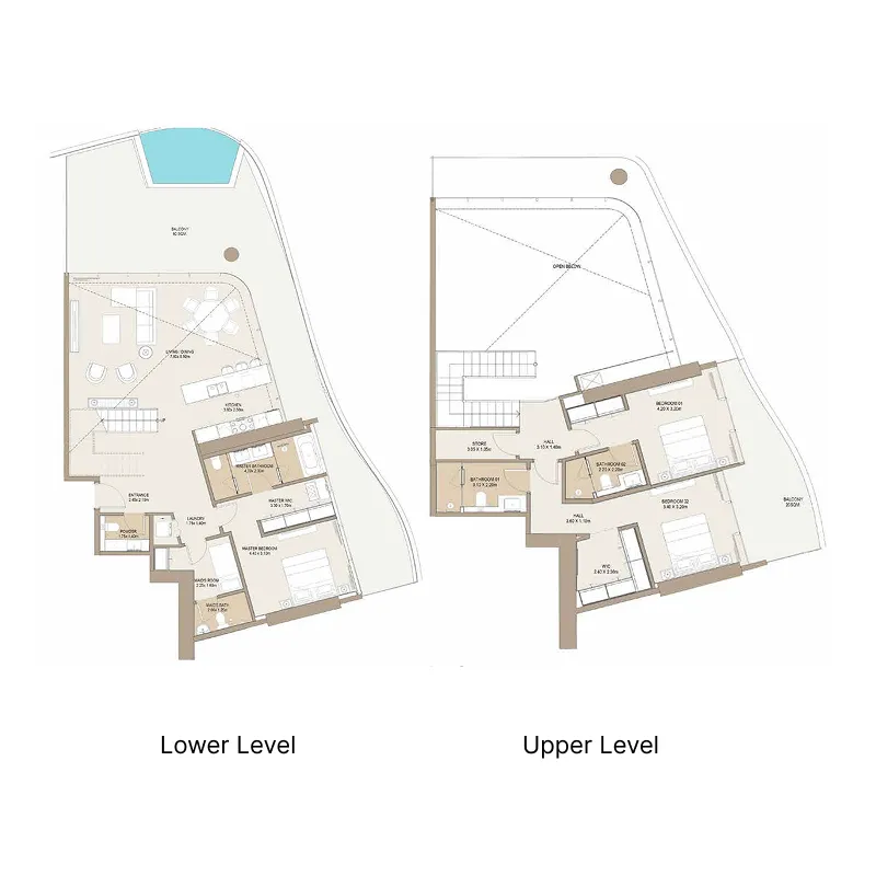 One Development Laguna Residence 3BR floor plan