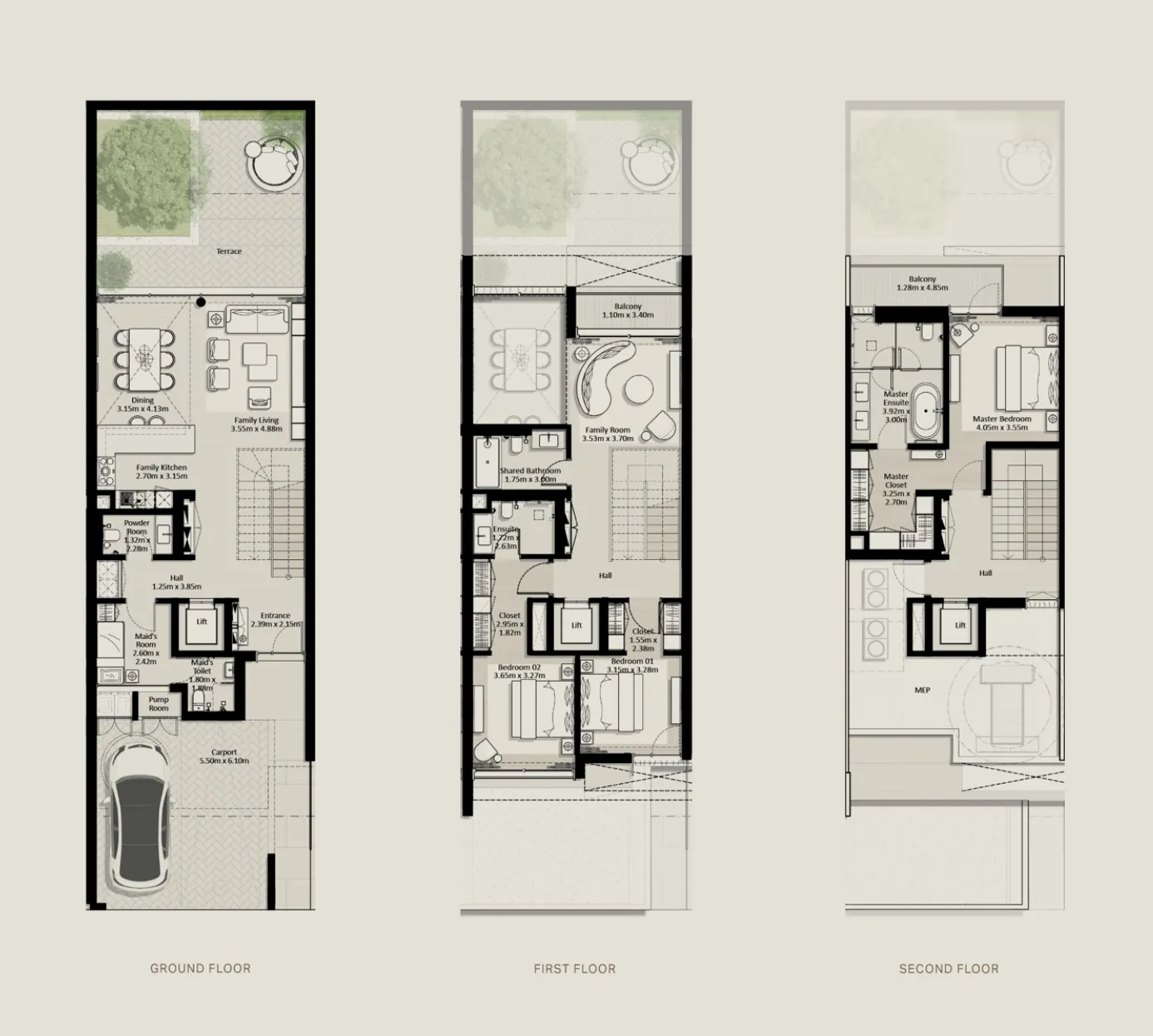 3 bed
