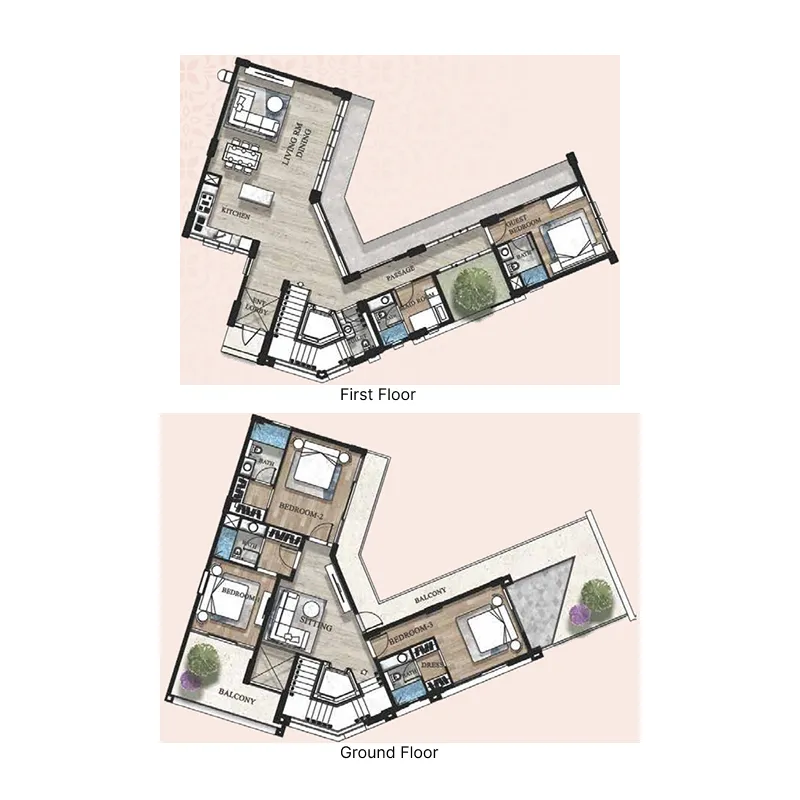 Al Mizan Terva Homes floor plan