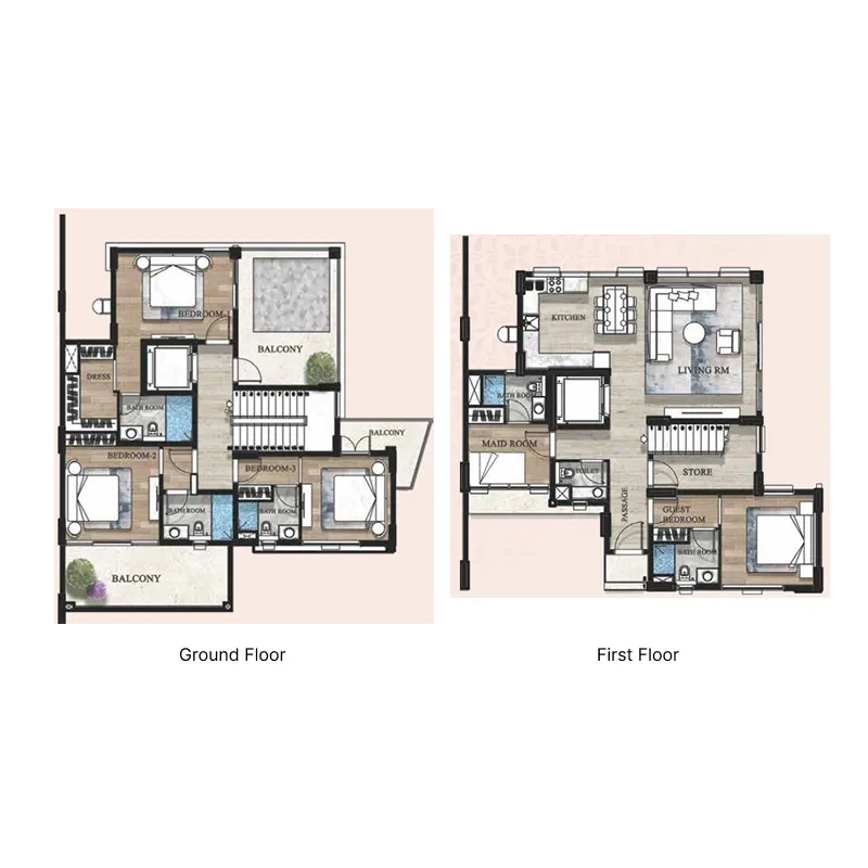 Al Mizan Terva Homes floor plan