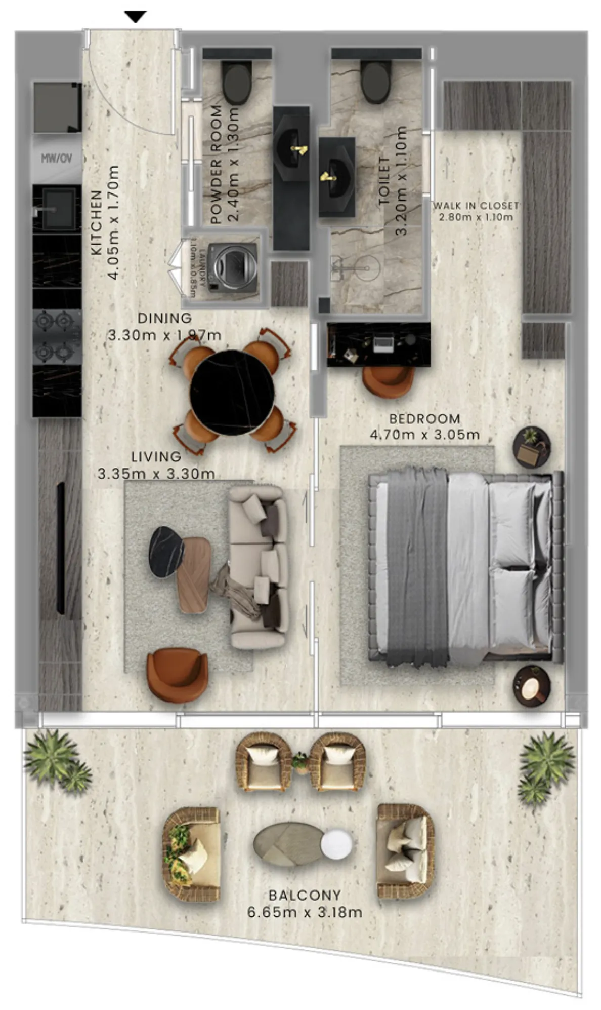 1 bed