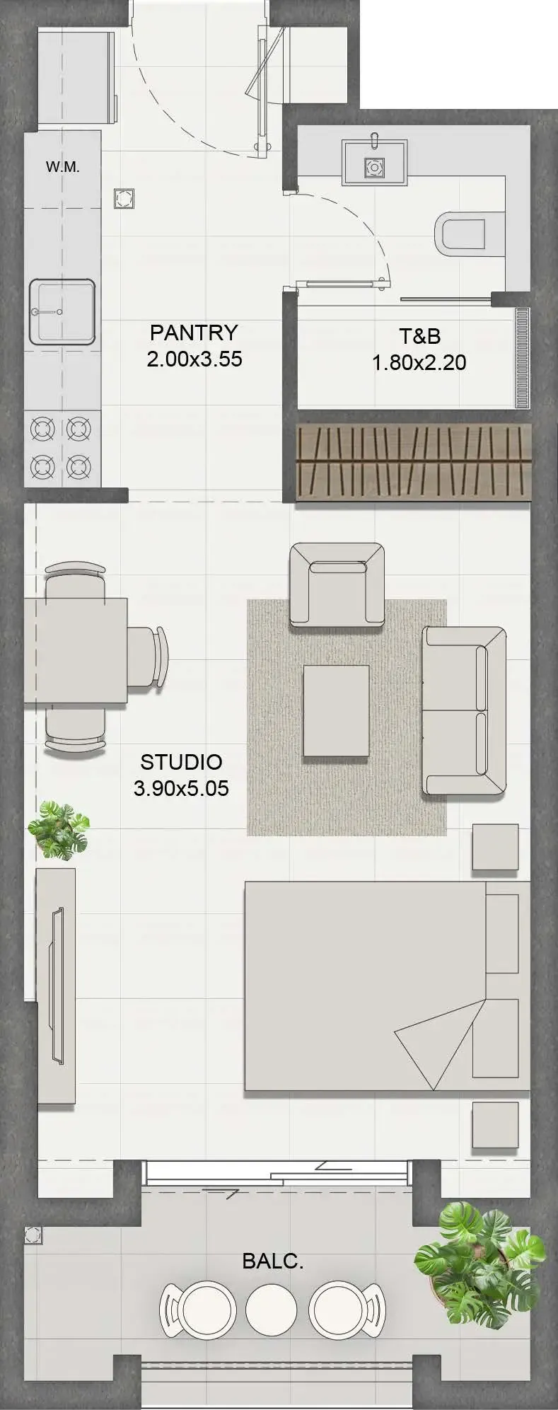 Studio floor plan