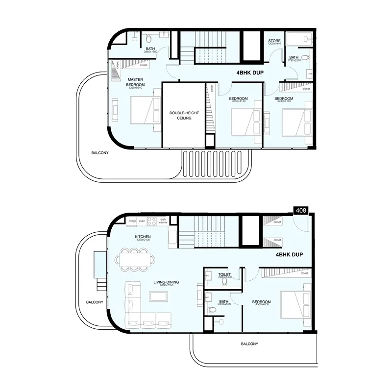 Mr. Eight Development Villa Del Gavi 4BR floor plan