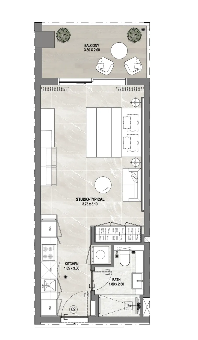 Studio floor plan