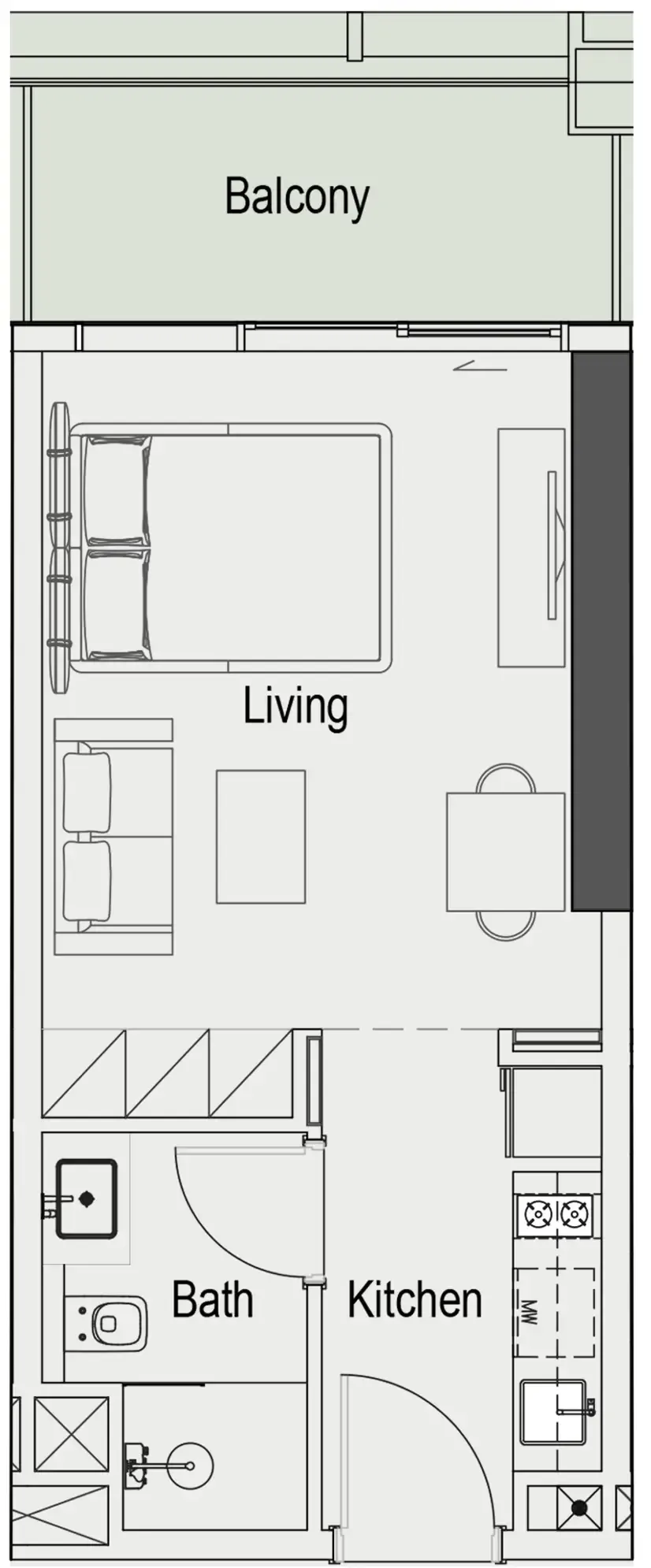 Studio floor plan