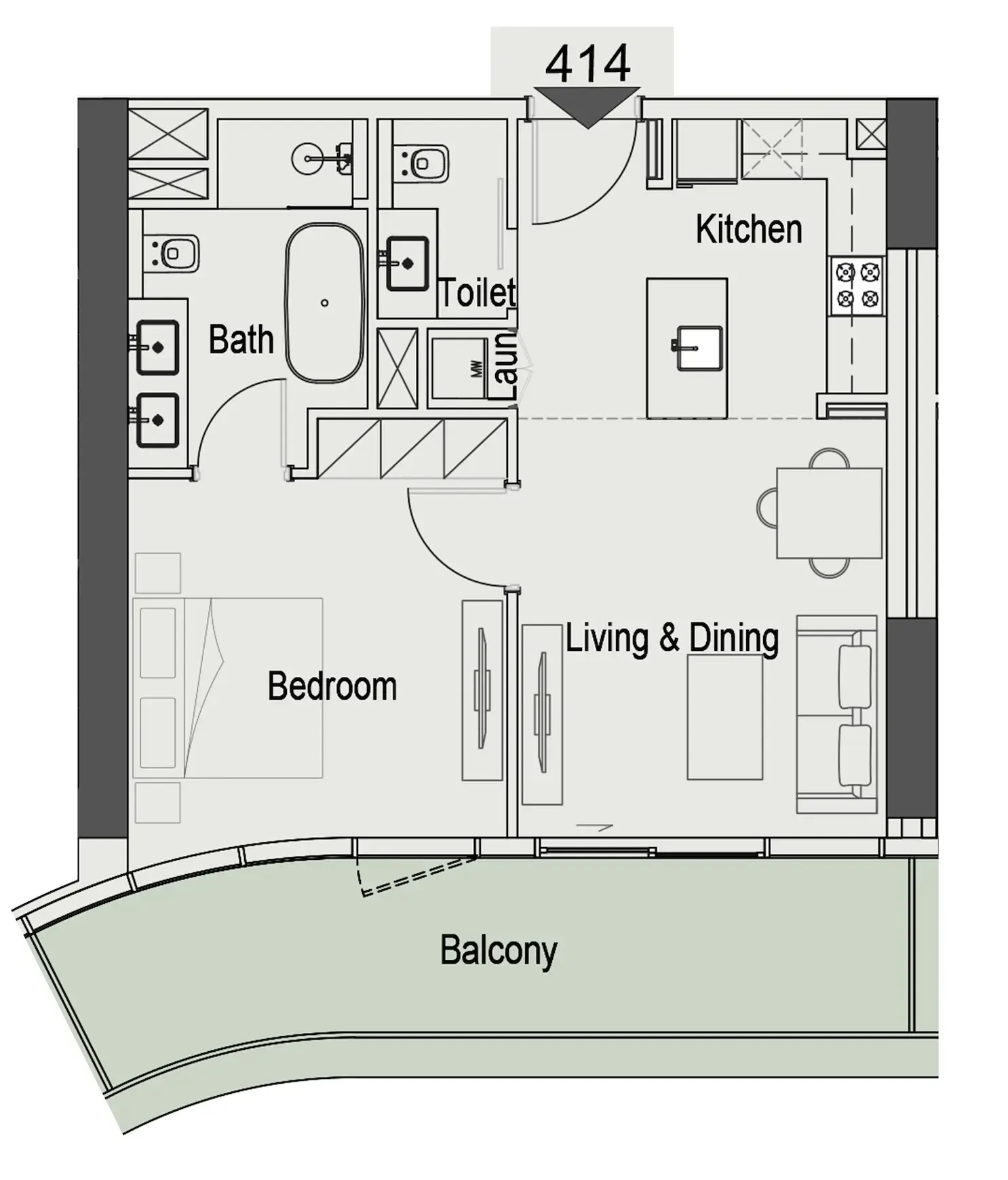1BR Layout