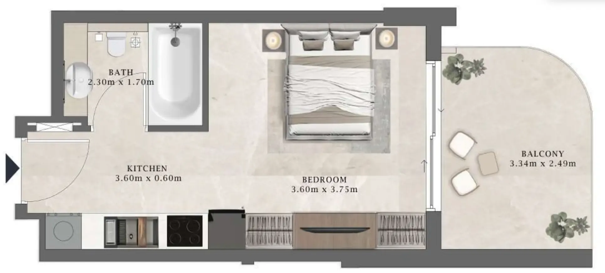 0BR Layout