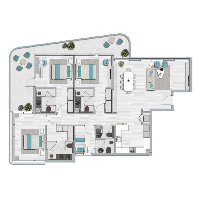 3BR Layout