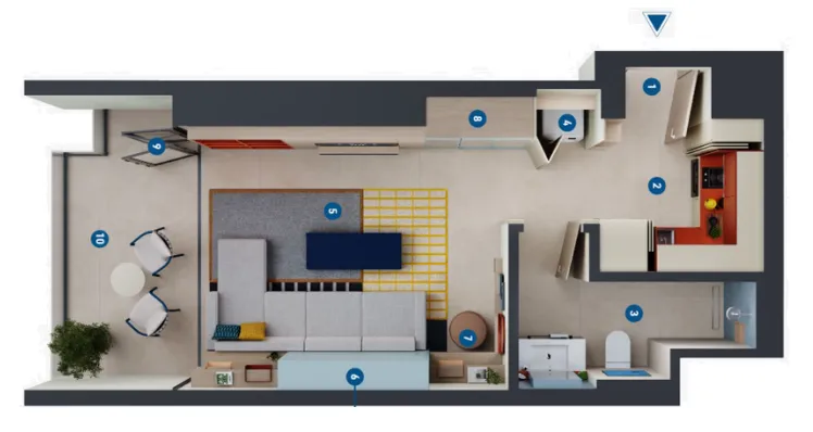 Studio floor plan