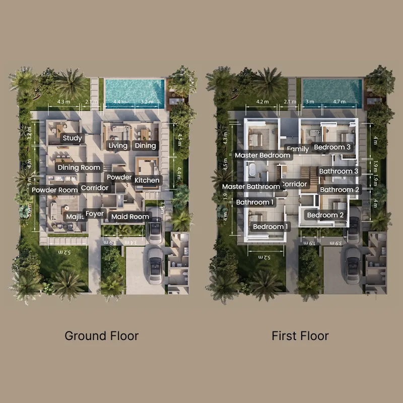 4 bed