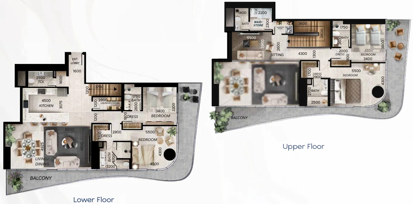 4 bedrooms floor plan