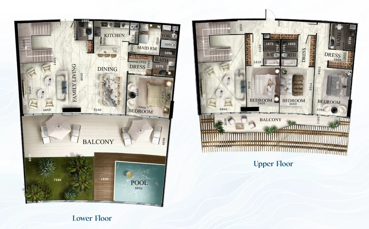 4 bedrooms floor plan
