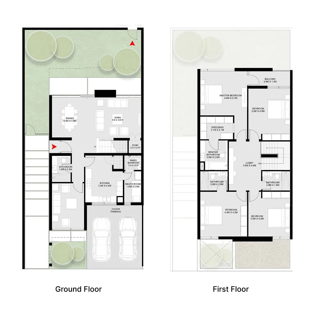 4 bed