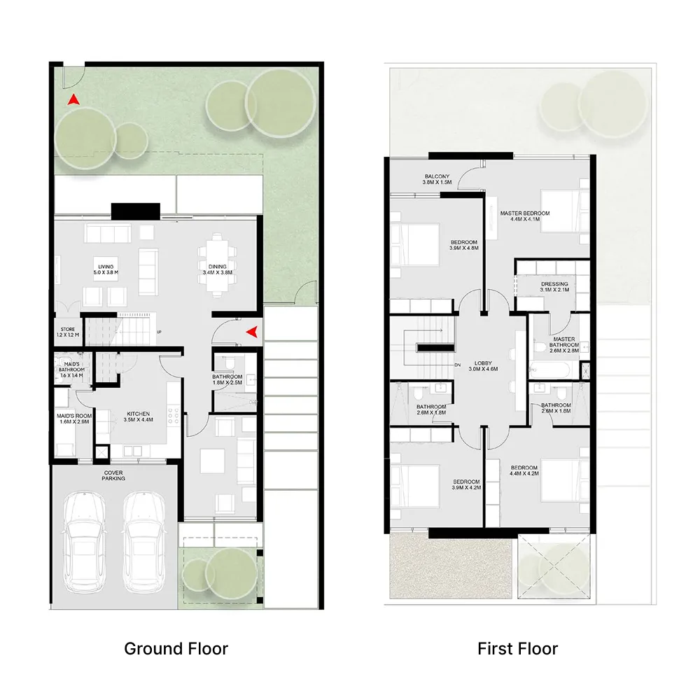 4-bedroom home floor plan