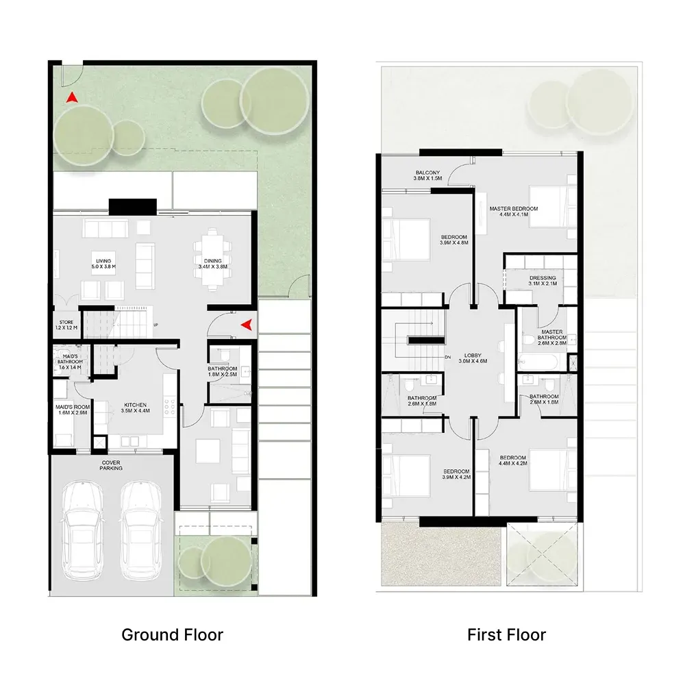 4-bedroom home floor plan