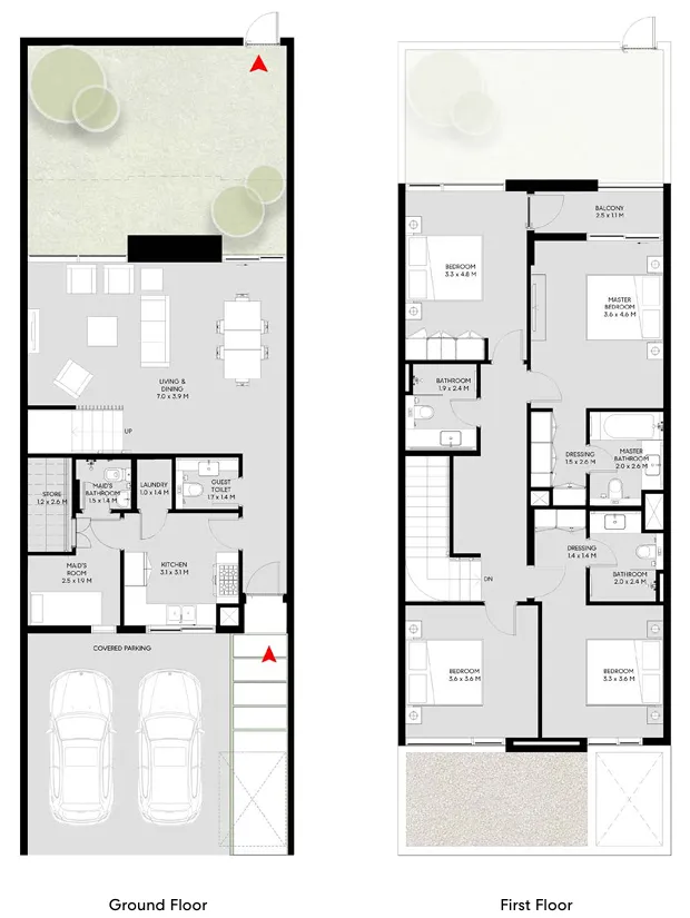 4-bedroom home floor plan