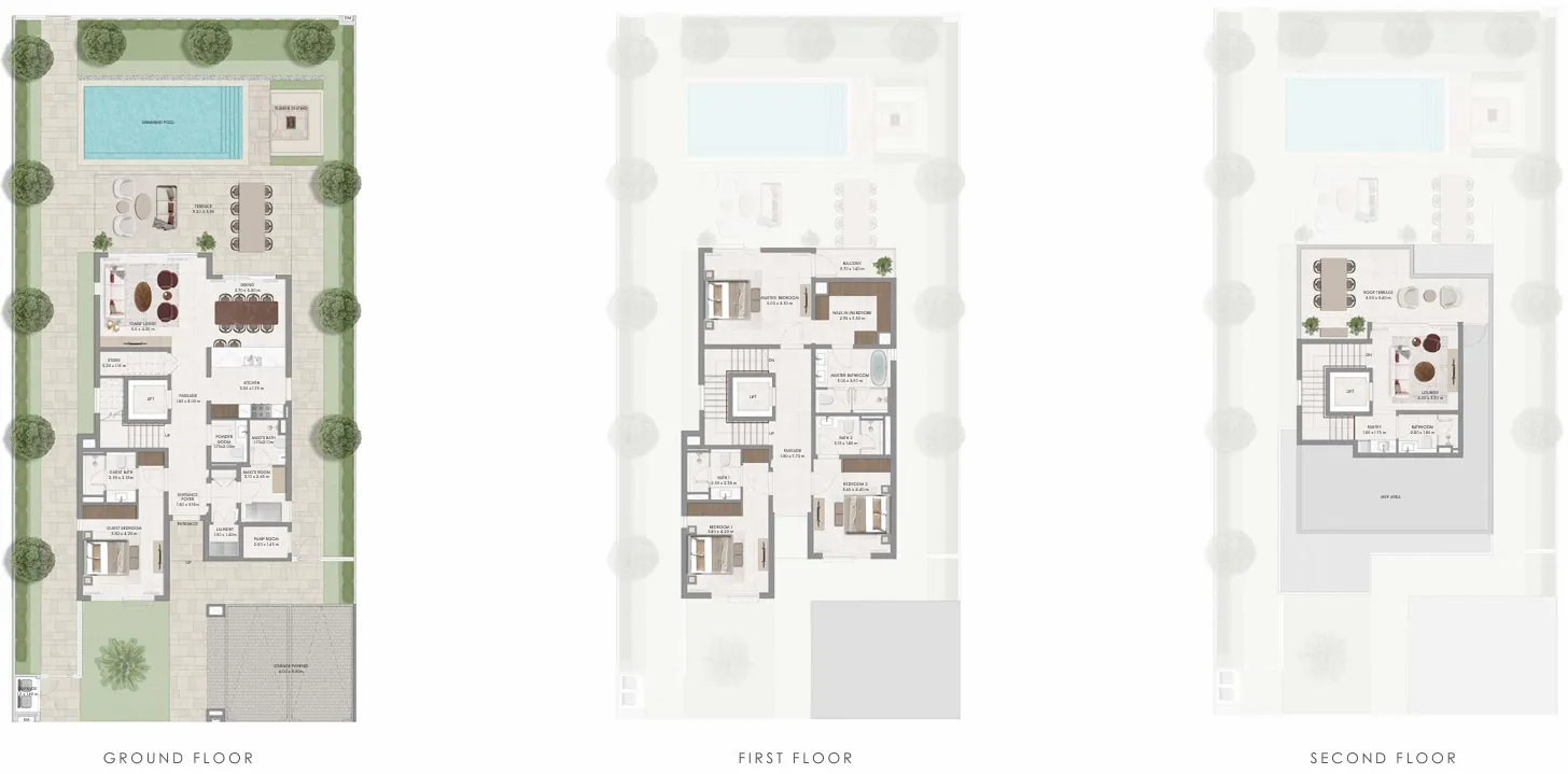 4-bedroom villa floor plan