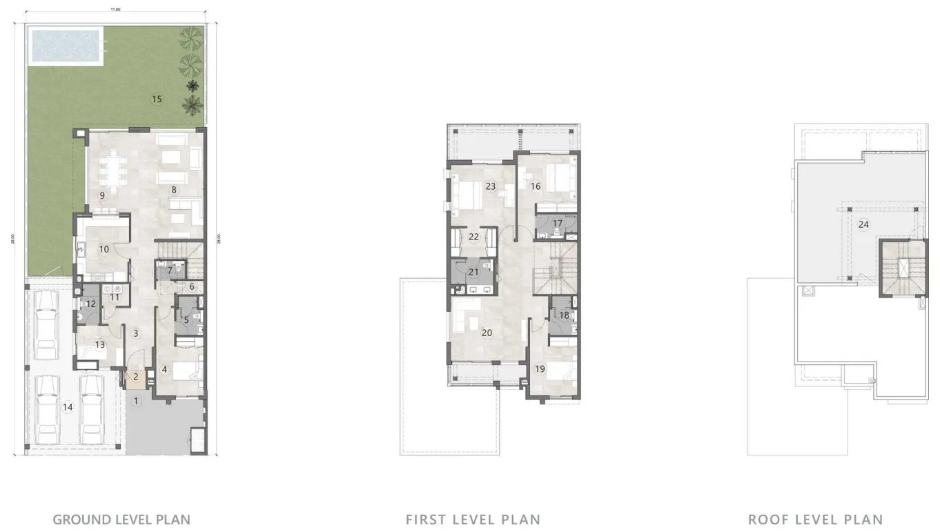 4 bed