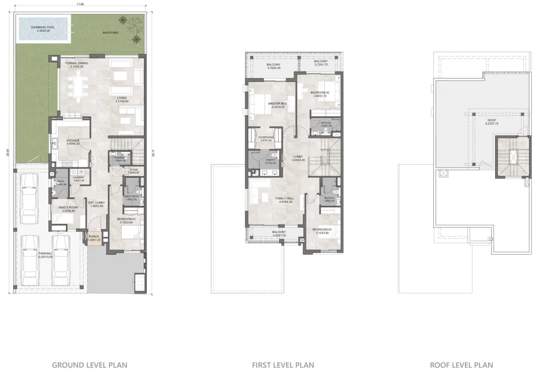 4 bed