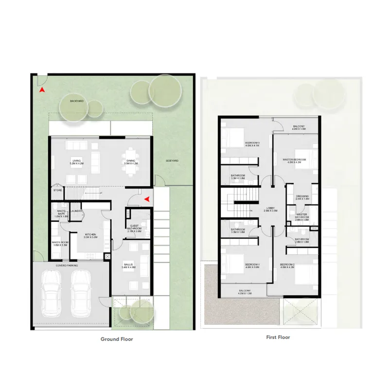 4-bedroom home floor plan