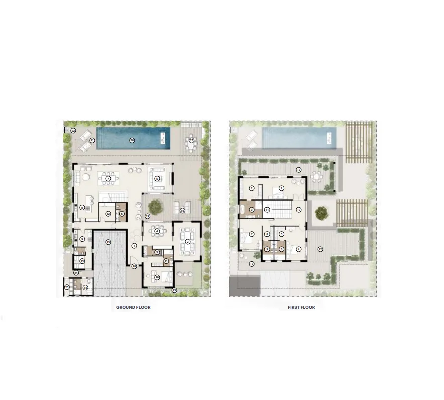 4 bedrooms floor plan