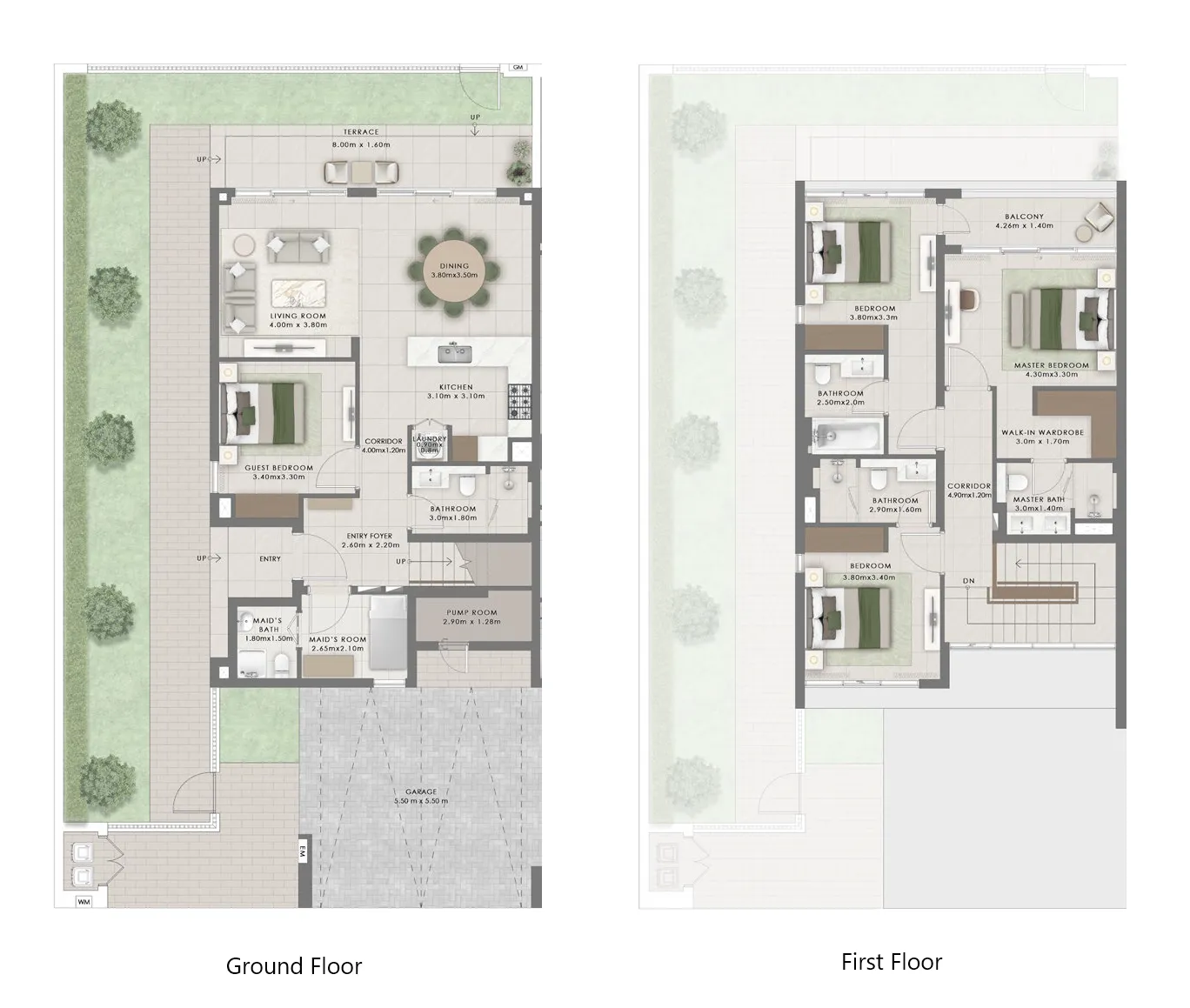 4 bedrooms floor plan