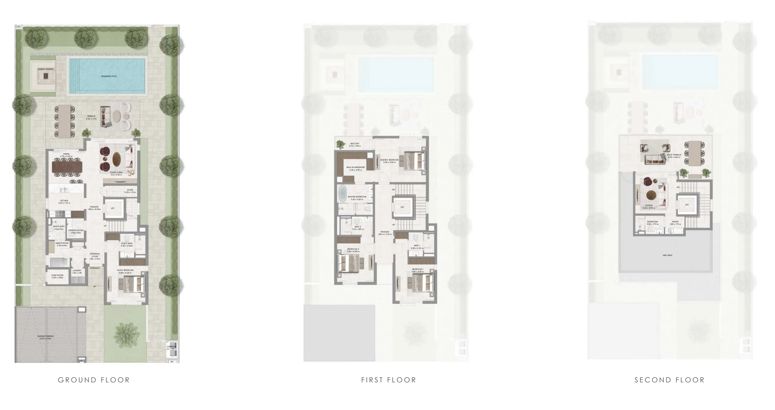 4-bedroom villa floor plan