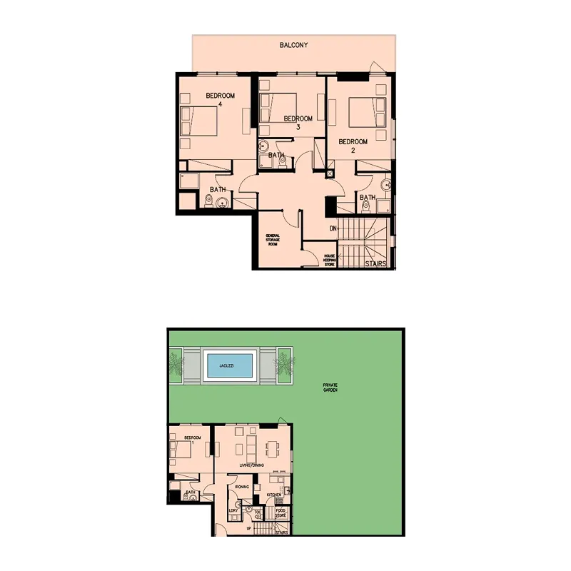 AYS Developers Q Gardens Loft 4BR floor plan