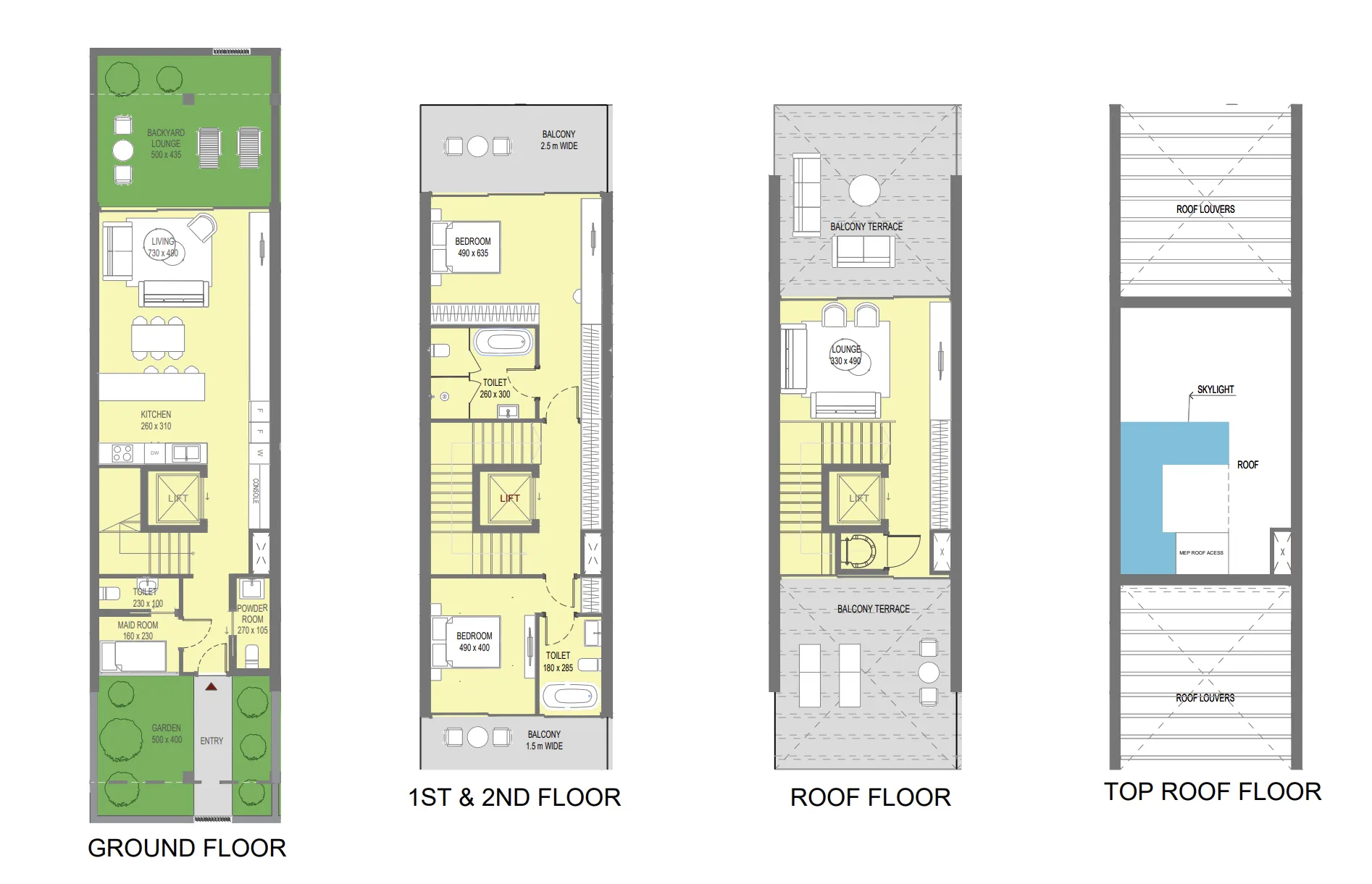 Reportage Properties Sensi 4BR floor plan
