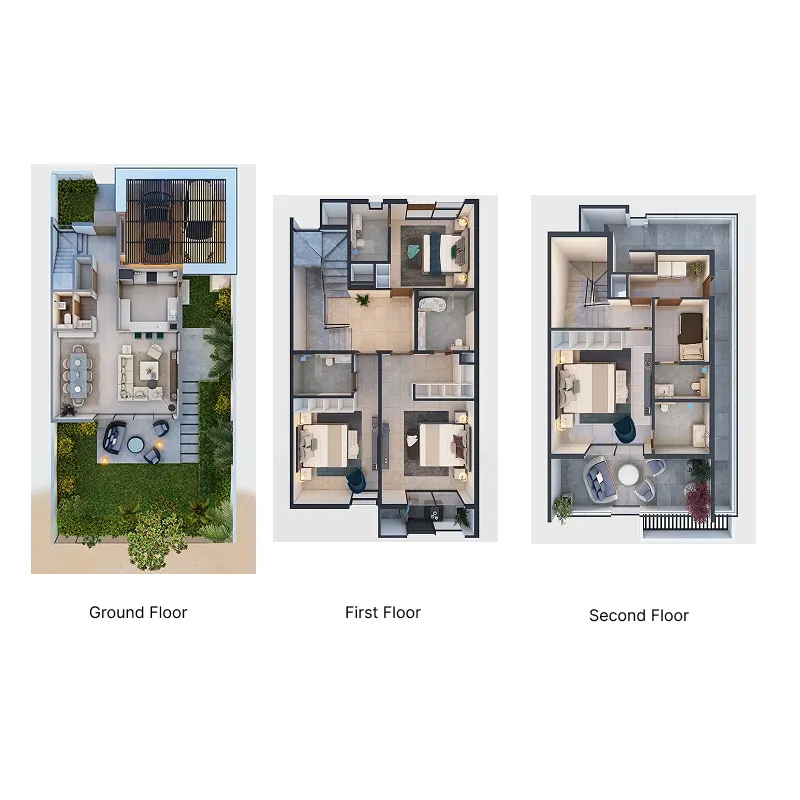 4-bedroom villa floor plan