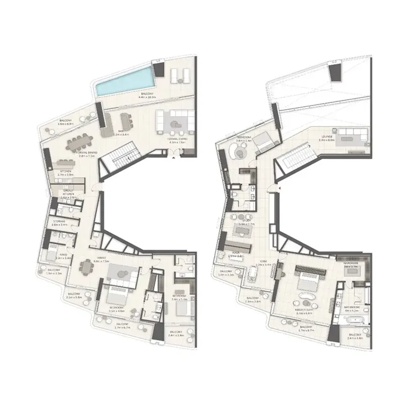LIV LIV Lux 4BR floor plan