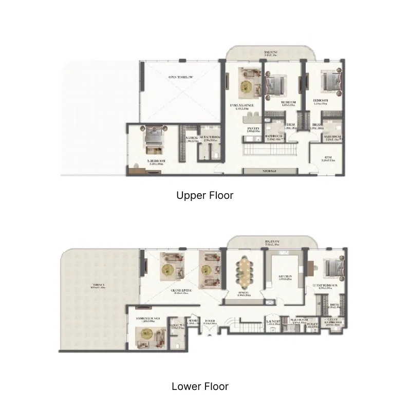 4 bedrooms floor plan