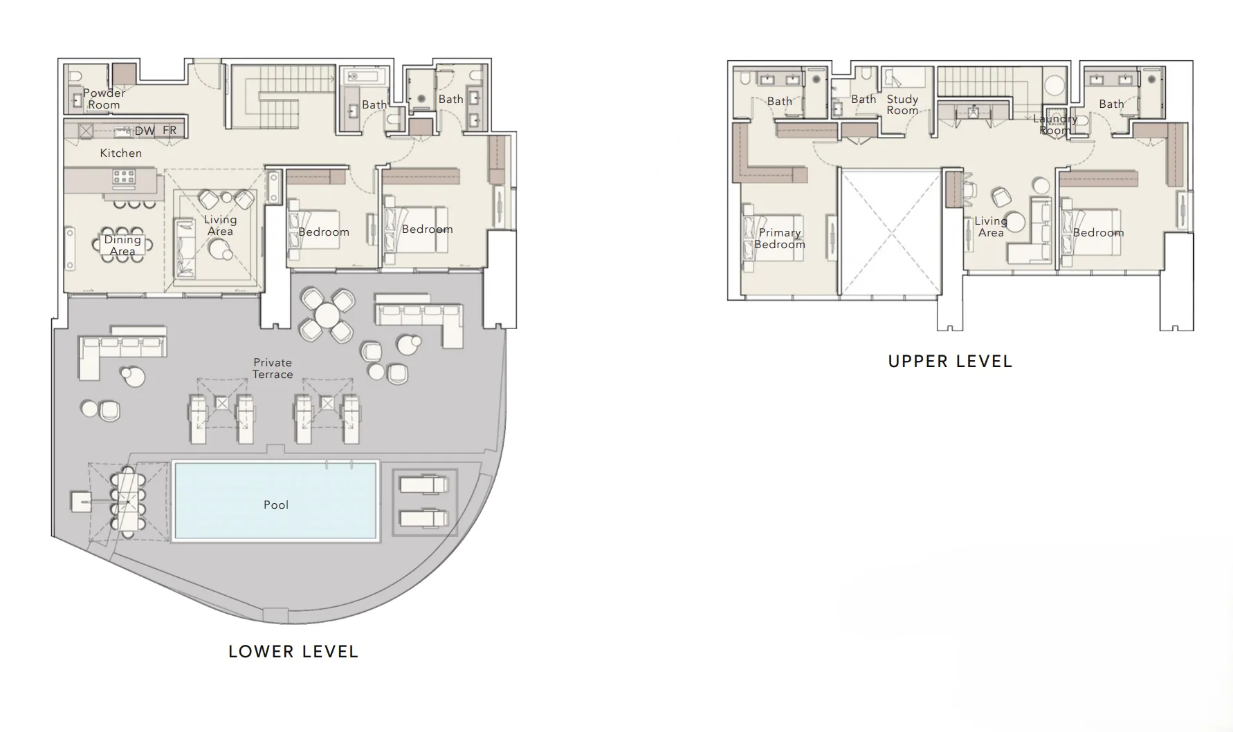4 bedrooms floor plan