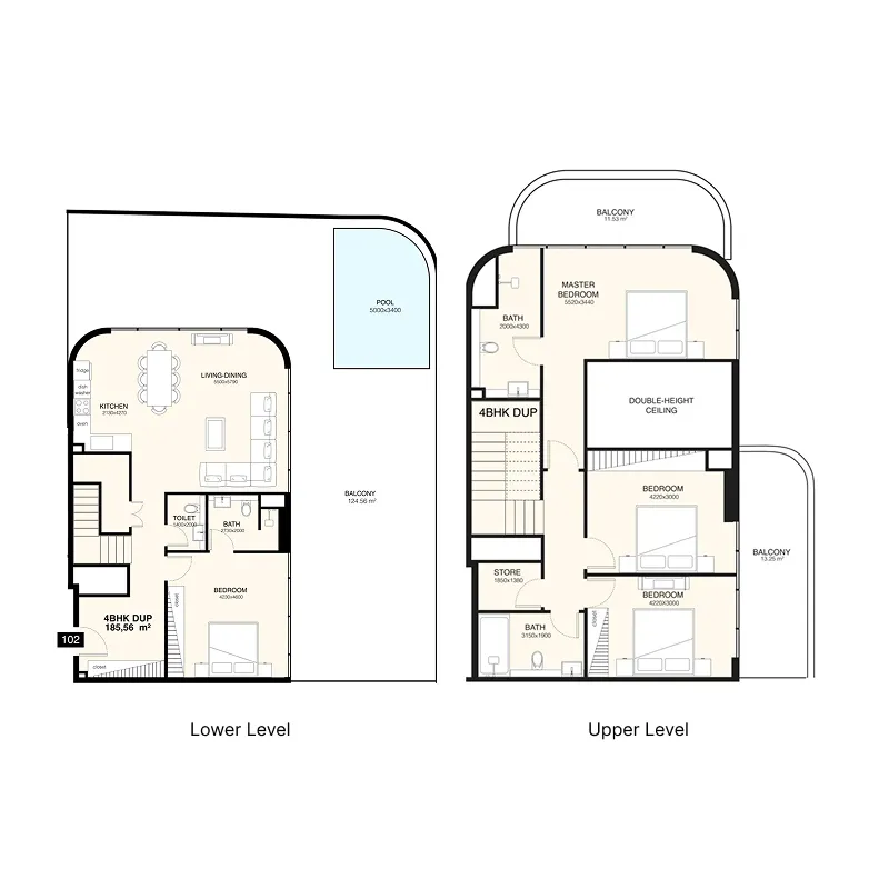 Mr. Eight Development Villa Del Gavi 4BR floor plan