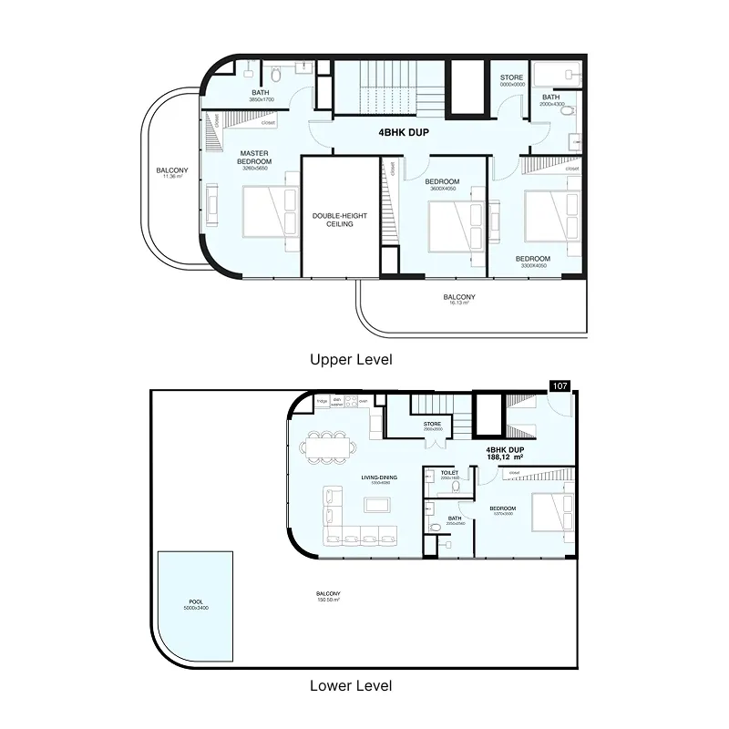 Mr. Eight Development Villa Del Gavi 4BR floor plan