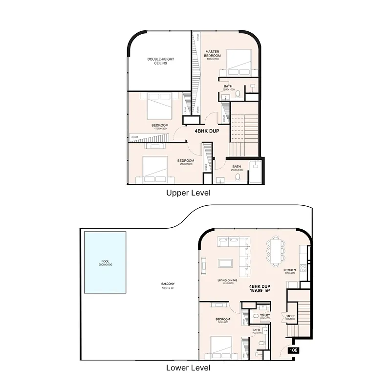 Mr. Eight Development Villa Del Gavi 4BR floor plan