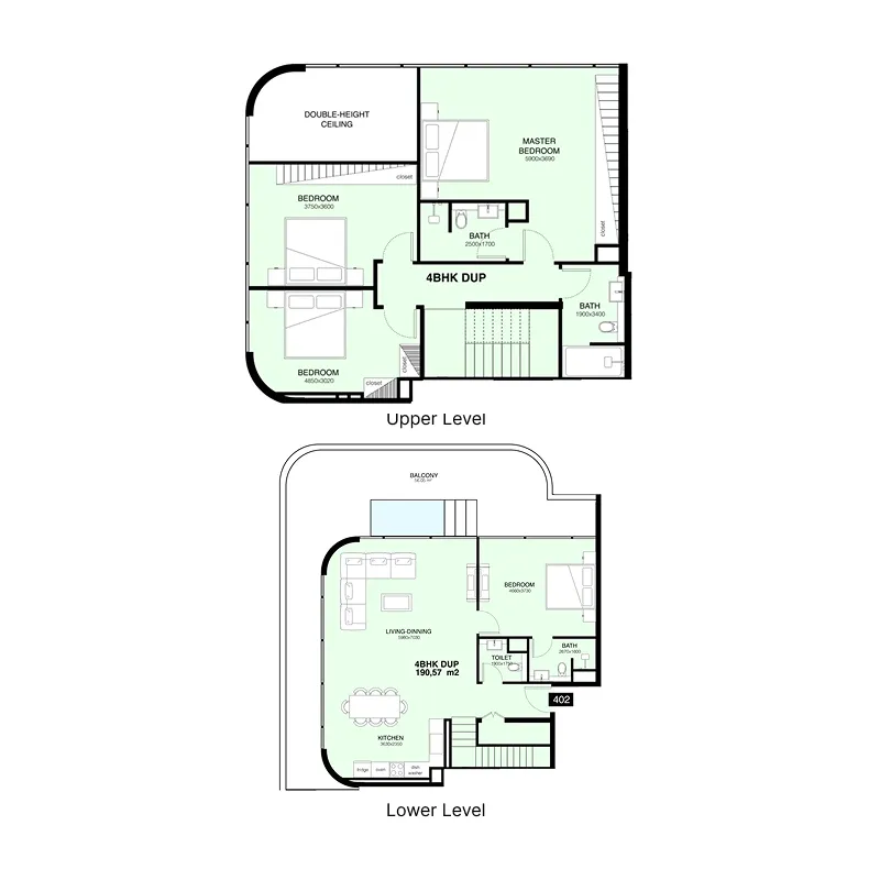 Mr. Eight Development Villa Del Gavi 4BR floor plan