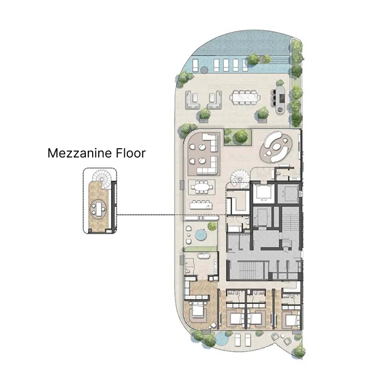 4 bedrooms floor plan