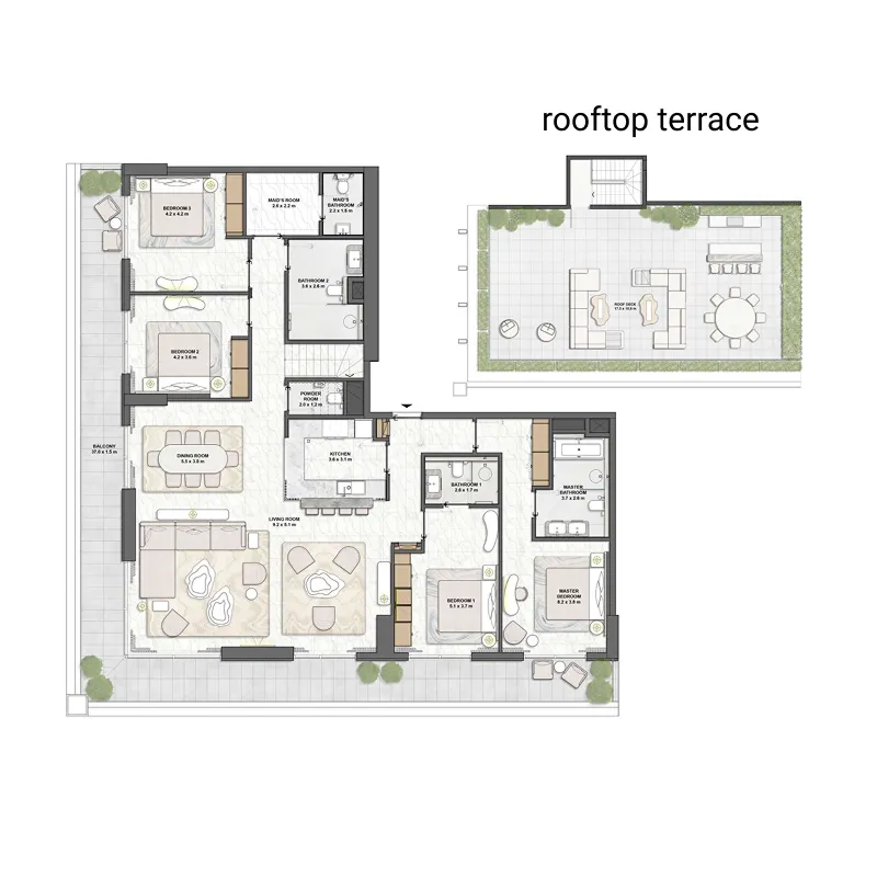 Beyond Developments Saria 4BR floor plan
