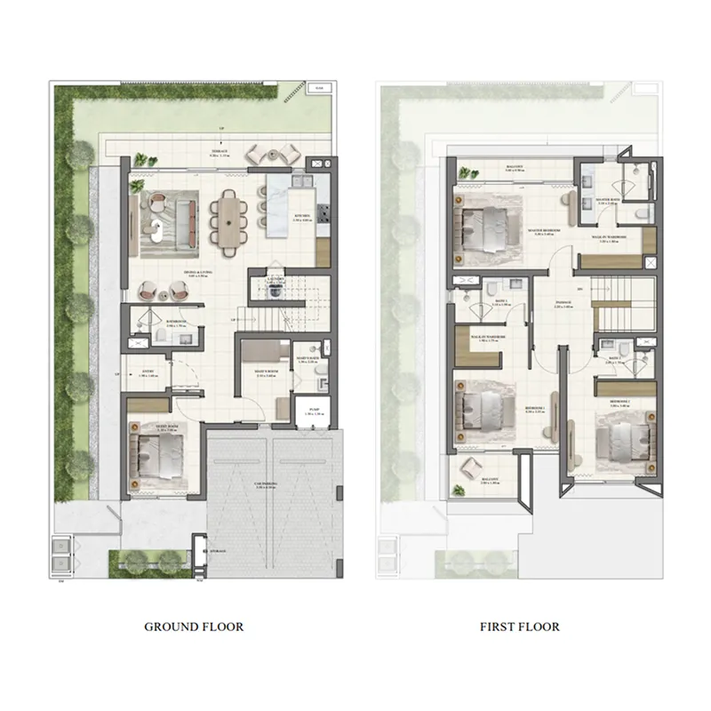 4 bedrooms floor plan