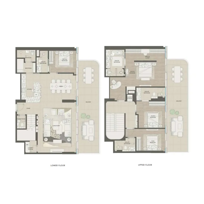 4 bedrooms floor plan