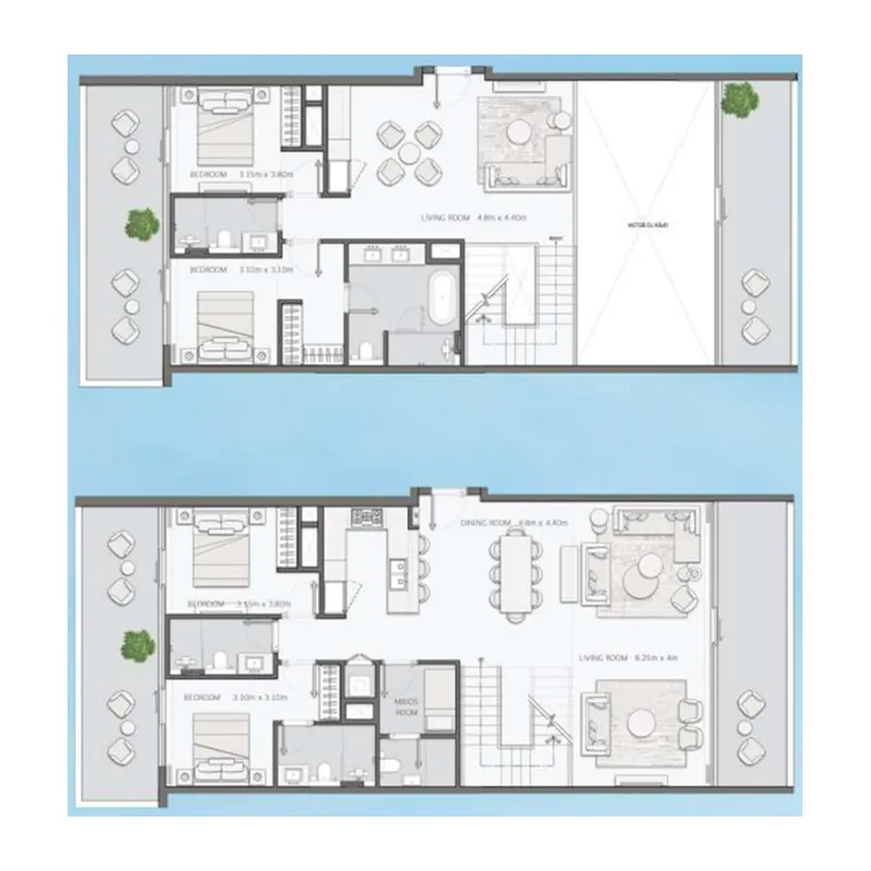 4 bedrooms floor plan